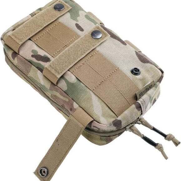Molle Admin Pouch, EDC Utility Tool Pouch with 1*Tactical Gear Clip and 1*Patch - Picture 2 of 8